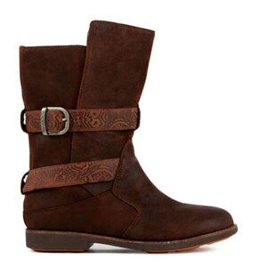 EMU Australia Wood Leather Ainslie 10" Shaft Suede Boot Size 10 EU 42